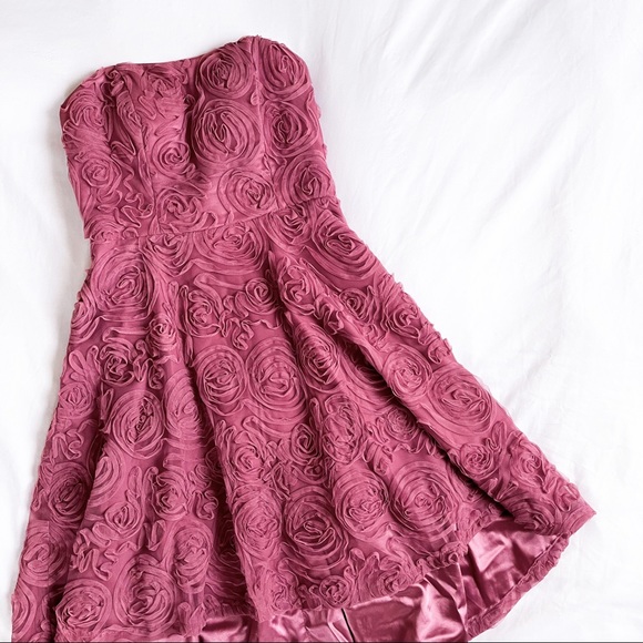 Le Chateau Pink Rose High Low Dress - Picture 1 of 2